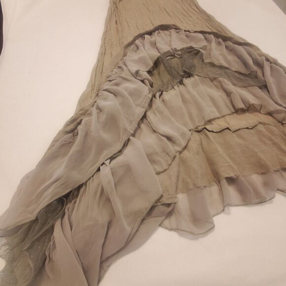 Cecico Dress Size S Romantic w/ Layers of Ruffles Sheer Hi- Low Tiered Layered - Picture 7 of 16